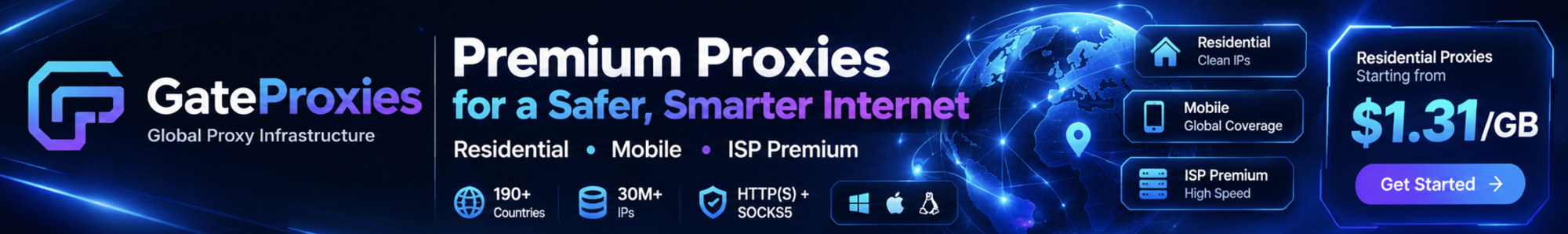 GateProxies — Premium Proxies for a Safer, Smarter Internet
