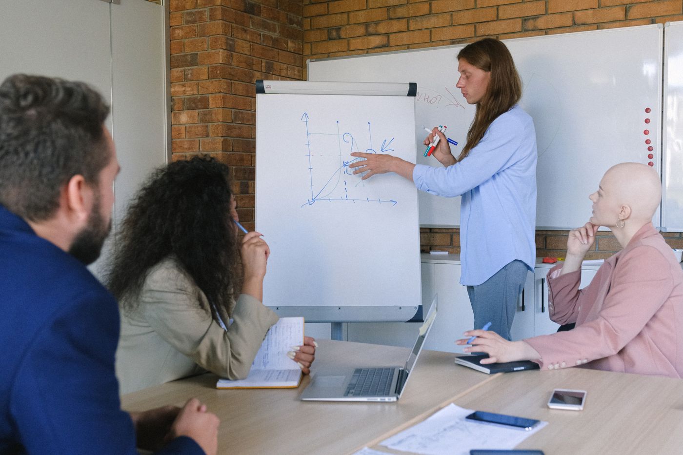 Freelancers collaborating in a workshop session